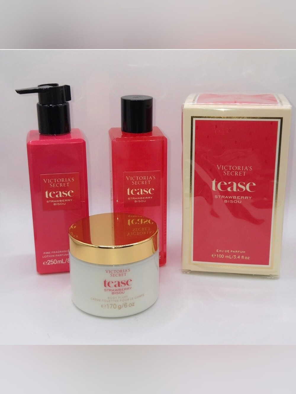 Victoria's Secret Tease Strawberry Bisou Fragrance Set